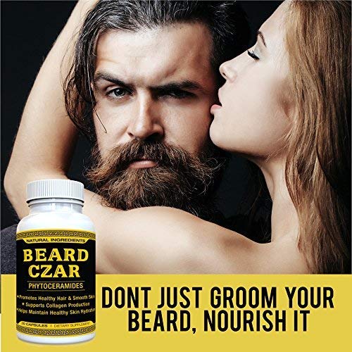 The Beard Czar- Phytoceramides- Promotes Healthy Hair & Smooth Skin- Supports Collagen Production- Helps Maintain Healthy Skin Hydration- 30 Capsules