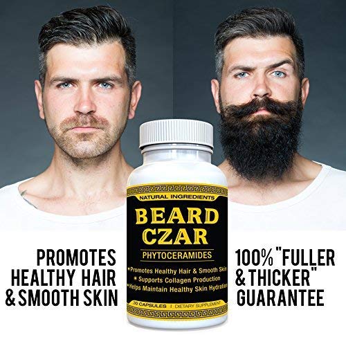 The Beard Czar- Phytoceramides- Promotes Healthy Hair & Smooth Skin- Supports Collagen Production- Helps Maintain Healthy Skin Hydration- 30 Capsules