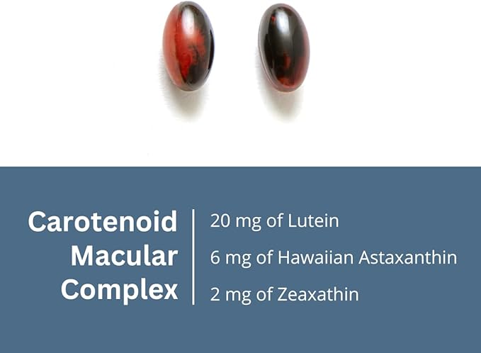 EyeAstin, BioAstin Hawaiian Astaxanthin with Lutein & Zeaxanthin, Supports Eye Health Naturally, 60 Count