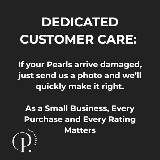 Pearl Fluoride Mint Toothpaste Tablets | Natural Whitening | Sensitivity Relief | Dentist Developed | TSA Approved | Plastic-Free | Reusable Packaging | 186 Tablets | 3 Refill Pouches