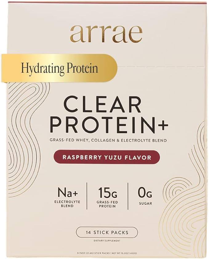 Arrae Clear Protein, Natural Protein Supplement, Support Daily Nutrition Intake, Easy to Dissolve with Smooth Texture, no Unnecessary additives, 14 Servings