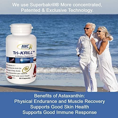 NWC Naturals Tri-Krill Oil Supplement for Men and Women, Supports Joint Health, Brain Function, and Overall Wellness with Astaxanthin