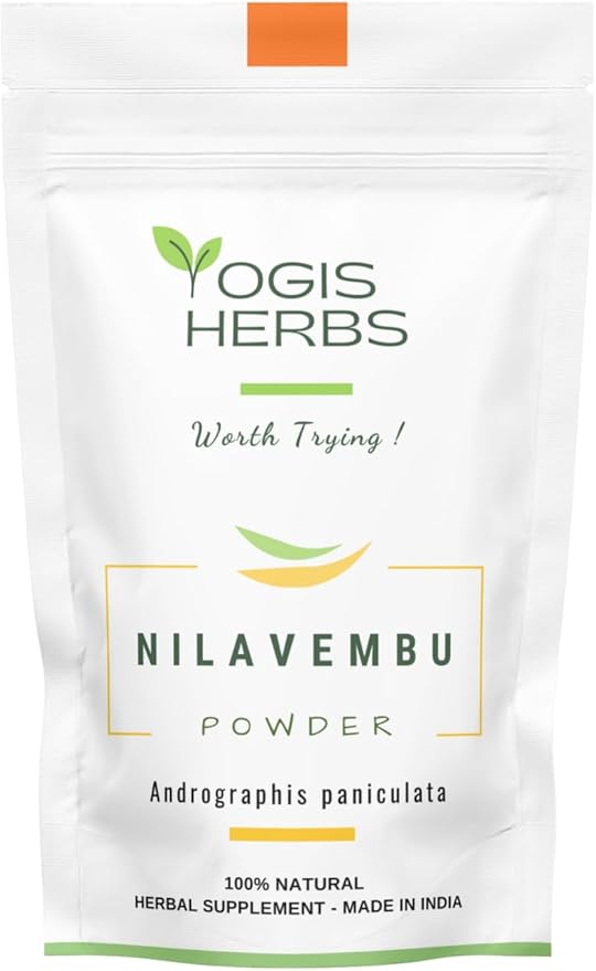 Nilavembu Powder – Andrographis paniculata (Green Chiretta/Kalmegh) – 100% Natural & Pure Herbal Supplement for Natural Immune Support, Liver Health Support & Digestive Wellness (3.5 oz)