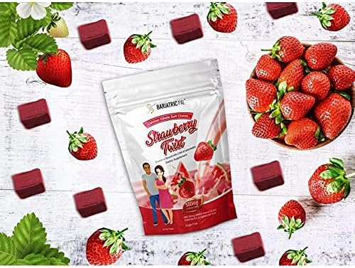 BariatricPal Sugar-Free Calcium Citrate Soft Chews 500mg with Probiotics (90 Count) - Strawberry Twist