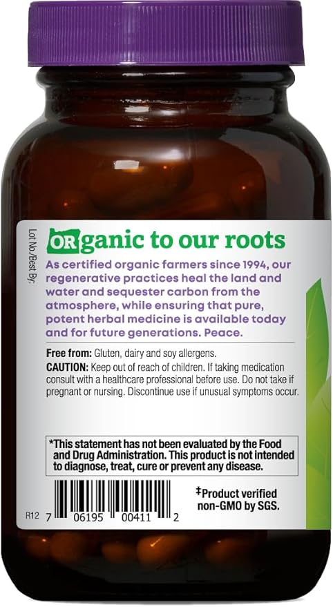 Oregon's Wild Harvest Organic Holy Basil Herbal Supplement, 60 Count