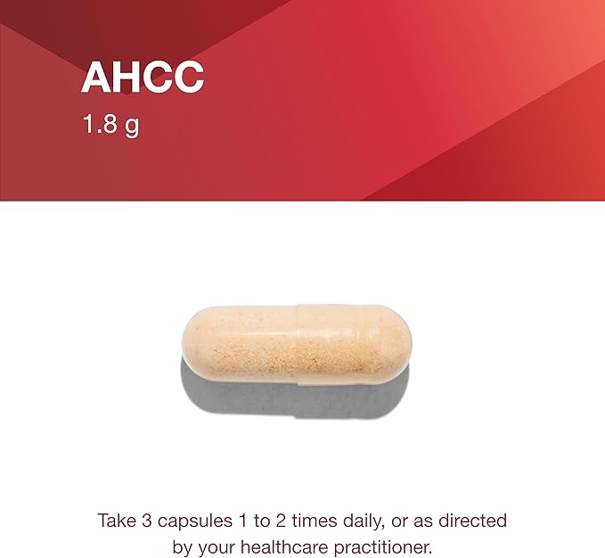 Protocol AHCC 600 mg - Liver & Immune Support Supplement with Beta-Glucan* - May Aid Cellular Health & Stress* - Vegan, Dairy Free & Nut Free - 60 Veg Caps