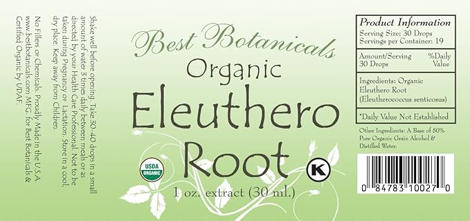 Eleuthero Root Extract 1 oz.