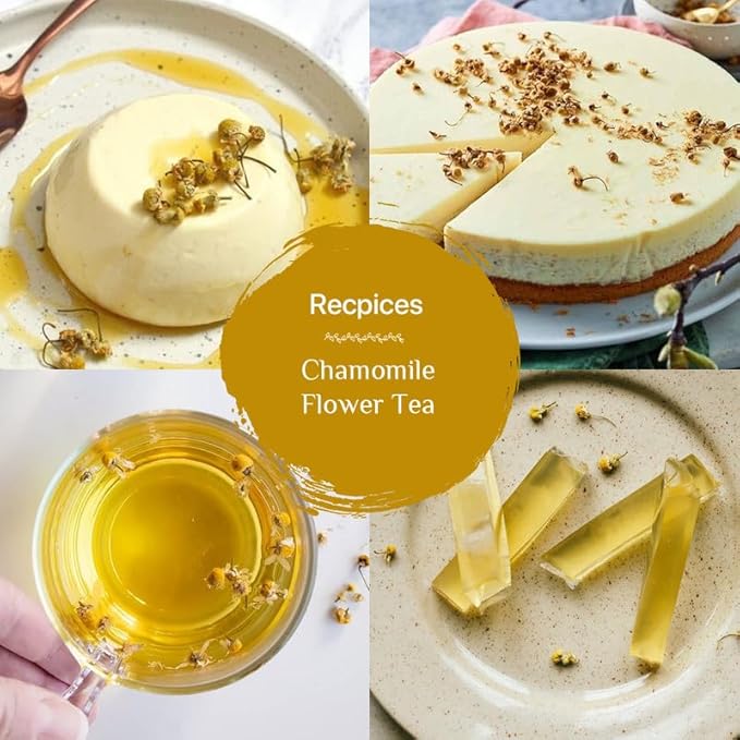 BLUE TEA - Chamomile Tea - 1.05 Oz (30+ Cups) Loose | SLEEP & RELAXATION | Herbal Tea - Caffeine Free - Flower Based - Non-Bitter - Night Time Tea | Reusable Pet Jar