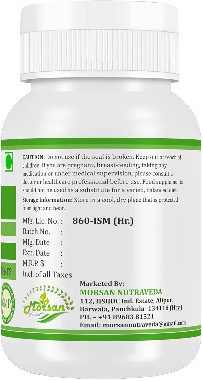Hadjod (Cissus Quadrangularis) for Optimal Bone and Joint Health | 500 mg per Serving | 60 Vegetarian | Natural Support for Wellness | Non-GMO (4 Bottles of 60)