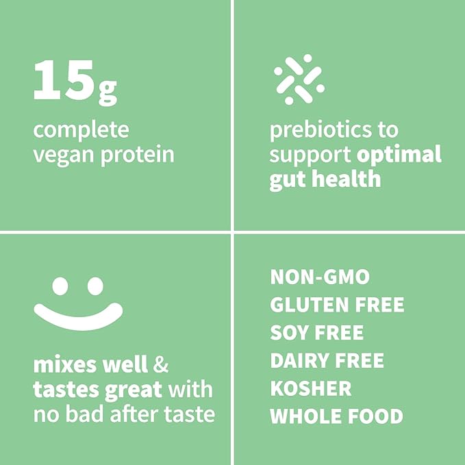 Sprout Living Epic Protein, Plant Based Protein & Superfoods Powder, Mindful Matcha | 17 Grams Organic Protein Powder, Vegan, Non-GMO, Gluten Free, Adaptogens + Nootropics (1 Pound, 12 Servings)