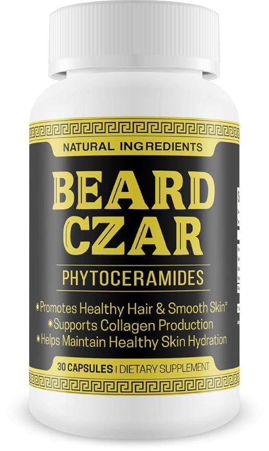 The Beard Czar- Phytoceramides- Promotes Healthy Hair & Smooth Skin- Supports Collagen Production- Helps Maintain Healthy Skin Hydration- 30 Capsules