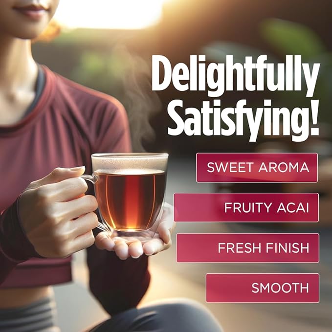 VitaCup Slim Instant Tea Packets for Diet Support, Oolong Tea w/B Vitamins, Garcinia, Inulin & Acai, On-The-go Instant Sticks, 48 Ct