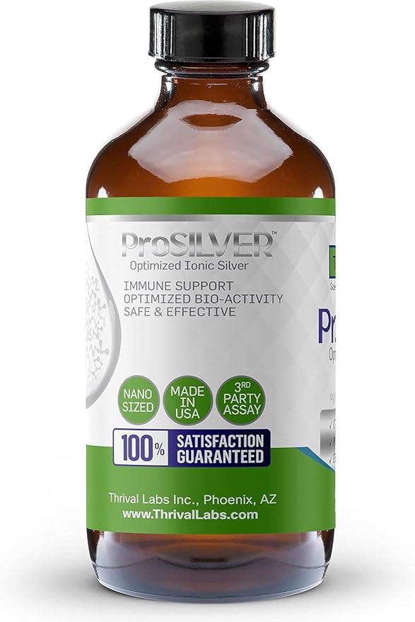 Ionic Colloidal Silver Liquid Dropper 20 PPM 4oz Inmune Support Plata Coloidal Drops for Immunity Bio Active