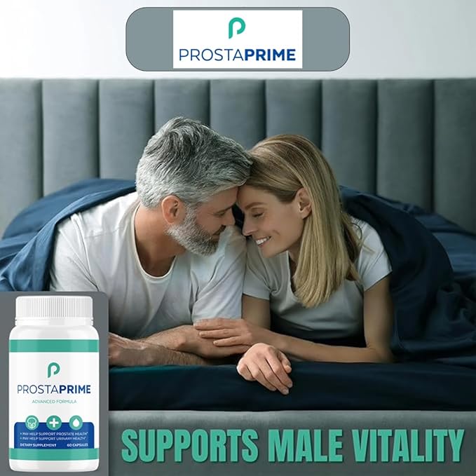 Official Prostate Health Capsules for Men β ProstaPrime Natural Bladder Support & Urinary Flow with Saw Palmetto, Nettle Root & Pygeum,1 Pack