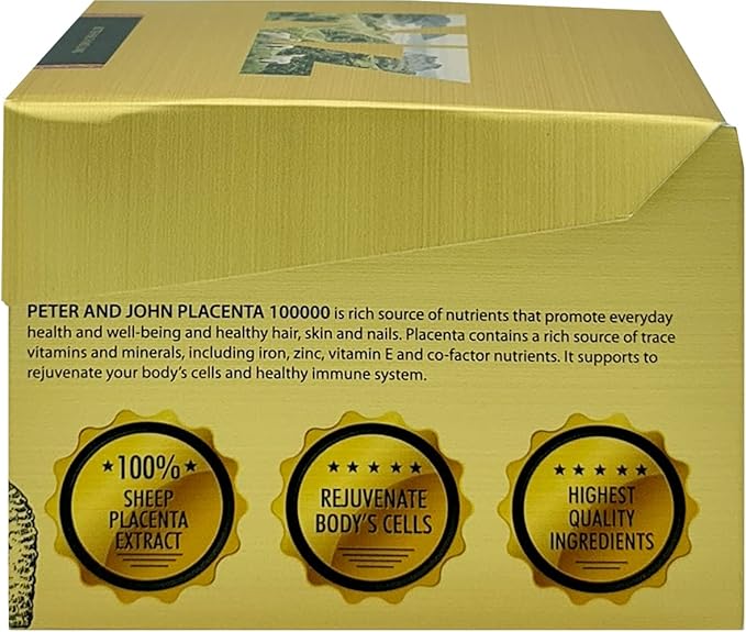 Peter and John 100 Percent Ovine Placenta 100000 100 Capsules (3)