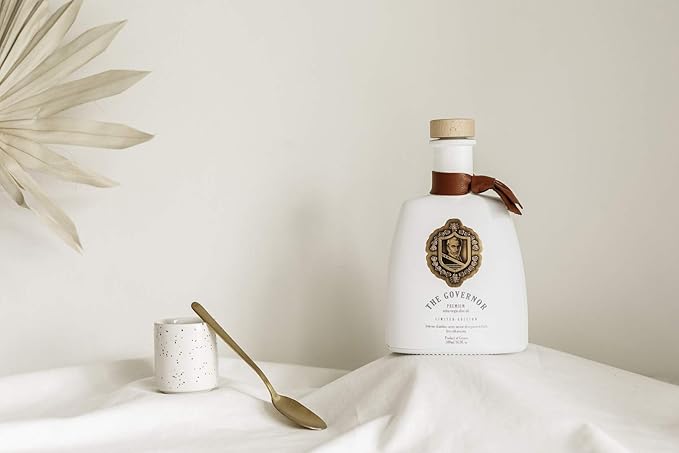 The Governor Limited Edition Extra Virgin Olive Oil - Unfiltered, Cold-Pressed, Early Harvest, Single Origin - Peppery, Robust, Spicy Notes - Packed with Polyphenols, Oleocanthal, Antioxidants, 500ml