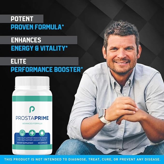 Official Prostate Health Capsules for Men β ProstaPrime Natural Bladder Support & Urinary Flow with Saw Palmetto, Nettle Root & Pygeum, 3 Pack