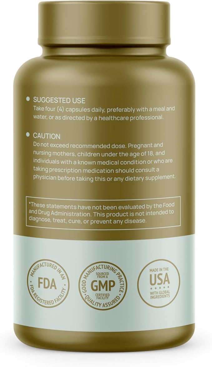 Premium Bee Pollen Daily Dietary Supplement - Includes Propolis & Royal Jelly - 3250mg Non-GMO, 120 Vegetarian Capsules - 30 Day Supply