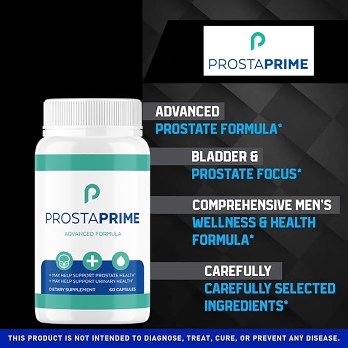Official Prostate Health Capsules for Men β ProstaPrime Natural Bladder Support & Urinary Flow with Saw Palmetto, Nettle Root & Pygeum, 3 Pack