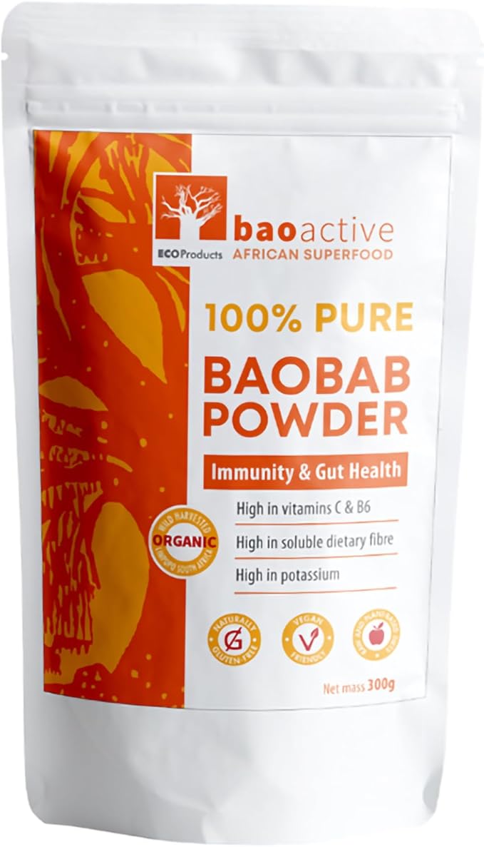 JDBotanics 100% Baobab Powder 300g (10.5 oz) | Direct from South Africa | USDA Organic Certified