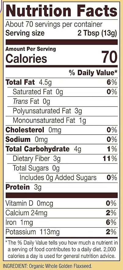 Bob's Red Mill Organic Flaxseed Meal, 32oz (Pack of 1) - Non GMO, Vegan, Paleo Friendly, Keto Friendly, Kosher