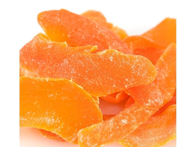 Sun Dried Mango Slices | Less Sugar Added and No Food Color| Dehydrated Fruit Pieces for Snacking, Baking or Cooking | Kosher Certified | Healthy Dried Fruit Snacks for Adults & Kids | Resealable Bag - 2 lbs | The Snackery