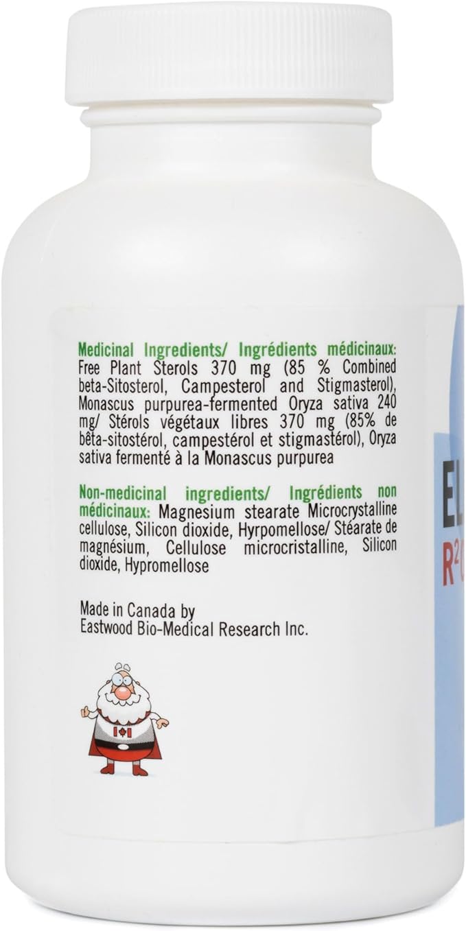 Eleotin R-Square | Herbal Supplement for Circulatory & Lipid Health | GMP Produced | Health Canada Approved | 90 Capsules, 650 mg Each