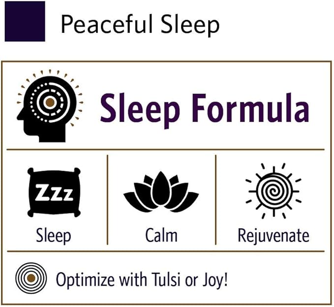 ORGANIC INDIA Peaceful Sleep Herbal Supplement - Deep Sleep Aid, Herbal Sleep Aid for Adults, Natural Sleep Aid Without Melatonin, Supports Sleep Cycles, USDA Certified Organic, Non-GMO - 90 Capsules