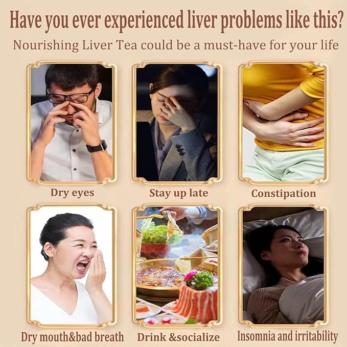 Nourishing Liver Tea,Daily Liver Nourishing Tea with 18 Different Herbs for Healthy Liver (3 Boxes 90 Bags)