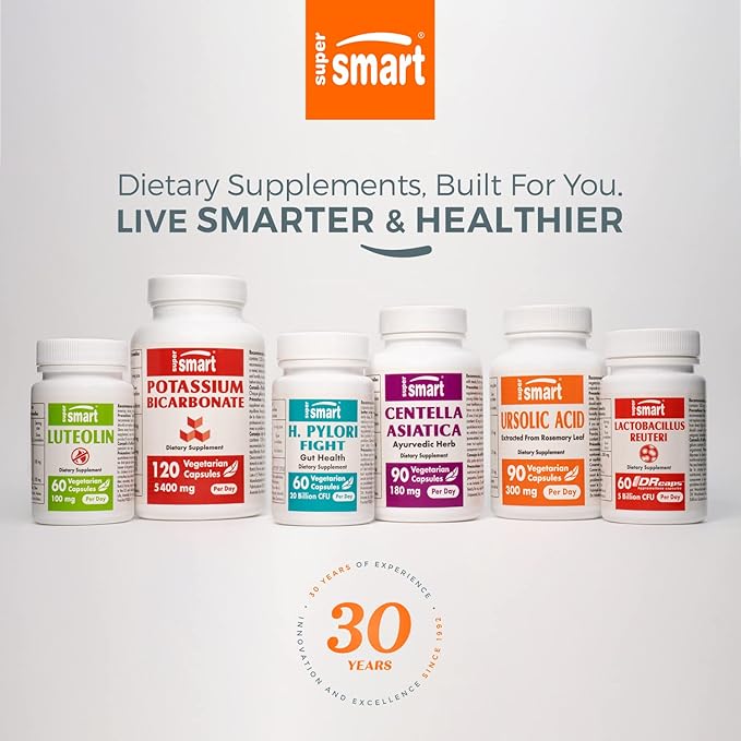 Supersmart Kidney Detox Formula (High Potency) - All-in-1 Complex - with Chanca Piedra, Dandelion Root, Magnesium - Kidney Detox Supplement | Non-GMO & Gluten Free - 120 Vegetarian Capsules