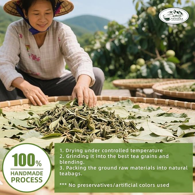 Soursop Leaves Tea Bag, Pure Natural Soursop Leaf, Boosting Immune, Improving Sleep & Skin Health, Hoja Guanabana Tea(110 Bags)