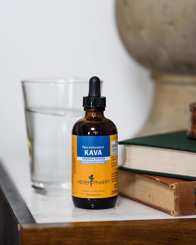 Organic Kava Root Liquid Extract for Stress Support & Relaxation: Vegan Kava Extract, Non-GMO Kava Kava Tincture for Calm & Relaxed Mood, Gluten-Free, 4 Oz | Up to 3 Months Supply