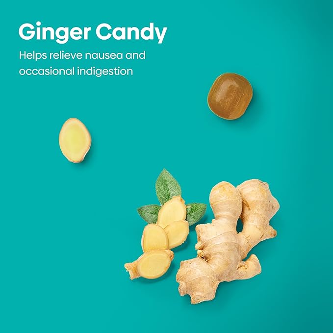 UpSpring Stomach Settle Drops for Occasional Nausea Relief, Upset Stomach and Motion Sickness with Ginger, Lemon, Spearmint and B6, Mint Flavor Drops, 56ct (Pack of 2)