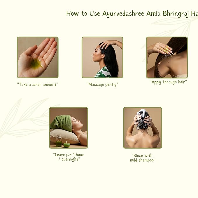 Hair Oil, 200 ml with Amla , Bhringraj , Brahmi , Methi , Shikakai , Neem , Henna , Pine , Clove , Eucalyptus & Citronella Oil