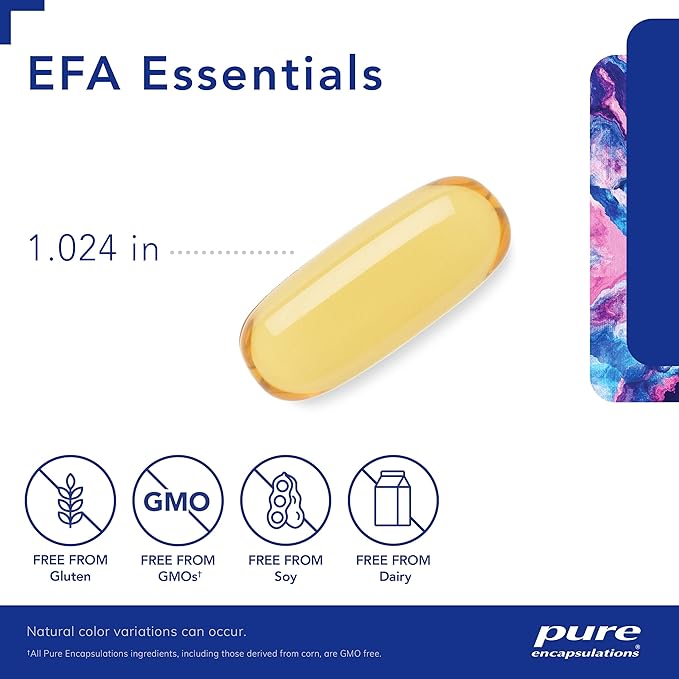 Pure Encapsulations EFA Essentials | Triglyceride-Form Fish Oil and Borage Oil Blend | 120 Softgel Capsules