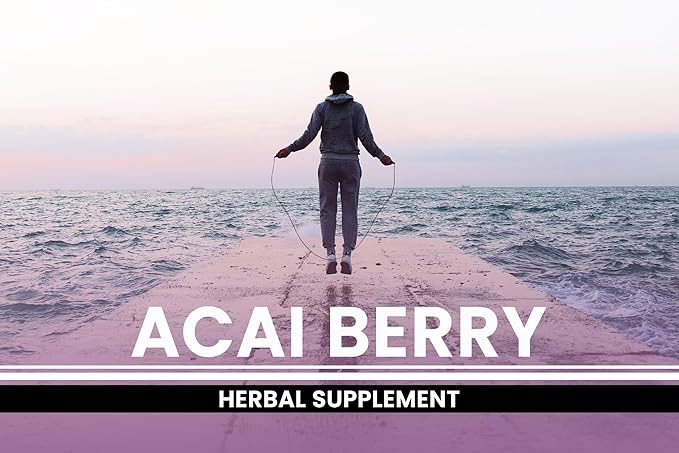 PURE ORIGINAL INGREDIENTS Acai Berry (365 Capsules) No Magnesium Or Rice Fillers, Always Pure, Lab Verified