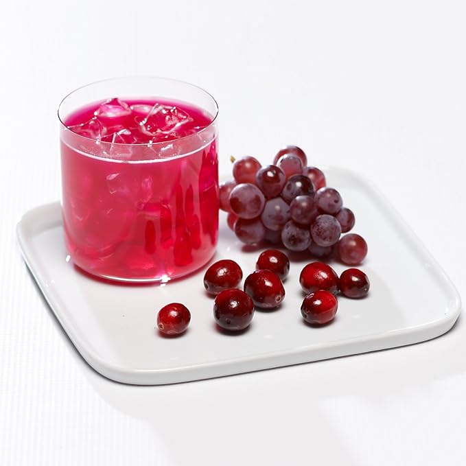 High Protein Fruit Flavored Powder Drink Mix, 15g Protein, Low Calorie, Sugar Free, Ideal Protein Compatible, 7 Servings Per Box (Cranberry Grape)