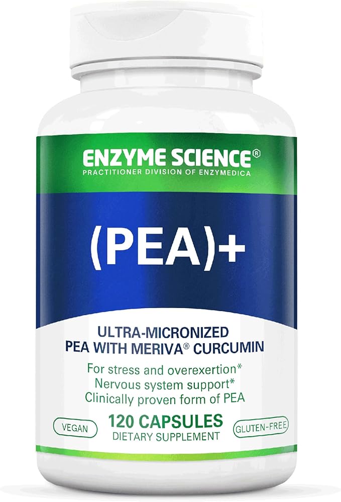Pea + Turmeric Curcumin Supplement for Physiological Support Helps Support Nervous, Immune, & Muscular Systems - 120 Capsules