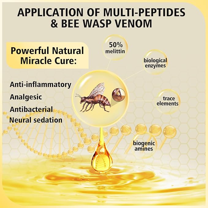 Bee Wasp Venom Multi-Peptides Toothpaste for Bleeding Gums,Gingivitis Treatment Repair,Sensitive Teeth,Mouth Sores,Plaque-12 Hours Breath Fresheners- 3.7 OZ(1 Pack)