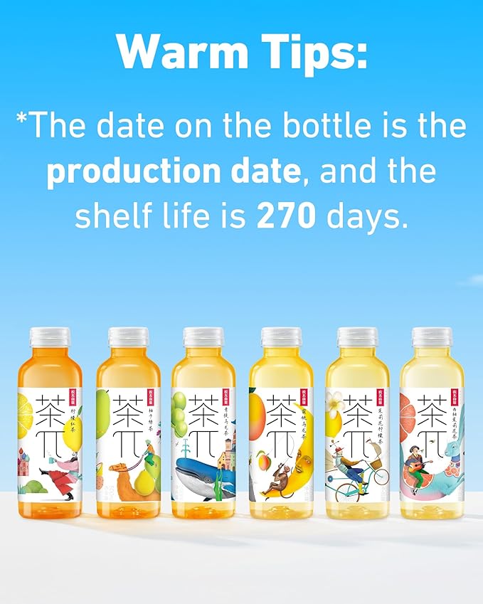 Tea PI Iced tea – Peach Oolong Tea Sweet Iced Fruit Tea Bottles, Real Juice, -16.9 fl oz, 500mL, 15 Pack