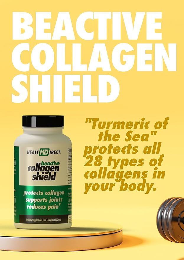 HEALTH DIRECT - BeActive Collagen Shield - 120 Capsules - Advanced Green-Lipped Mussel Supplement for Collagen Protection - Supports Collagen in Skin, Joints and Muscles