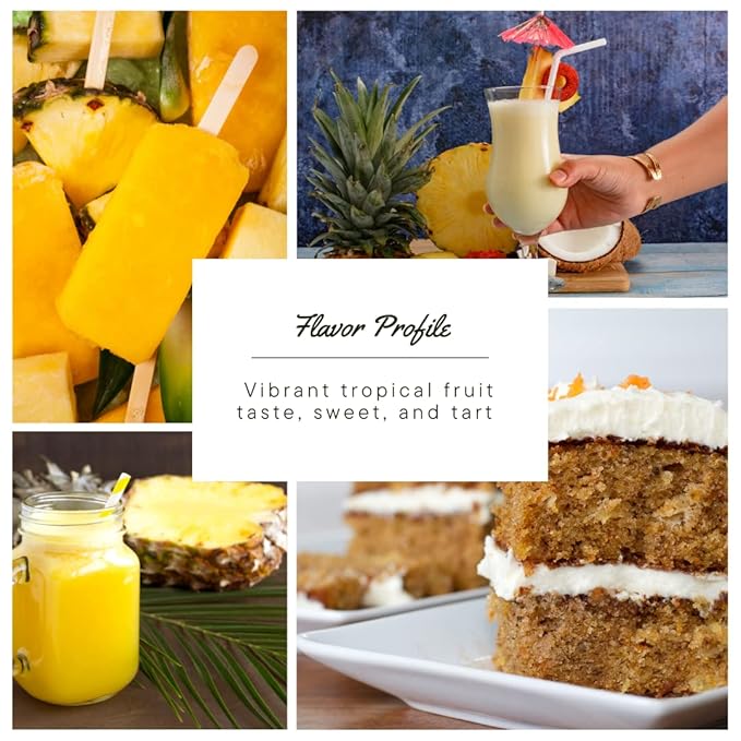 Native Vanilla - Pineapple Flavor - 4 Fl Oz - Pure Flavors and Extracts - Perfect for Cooking, Baking, and Dessert Crafting
