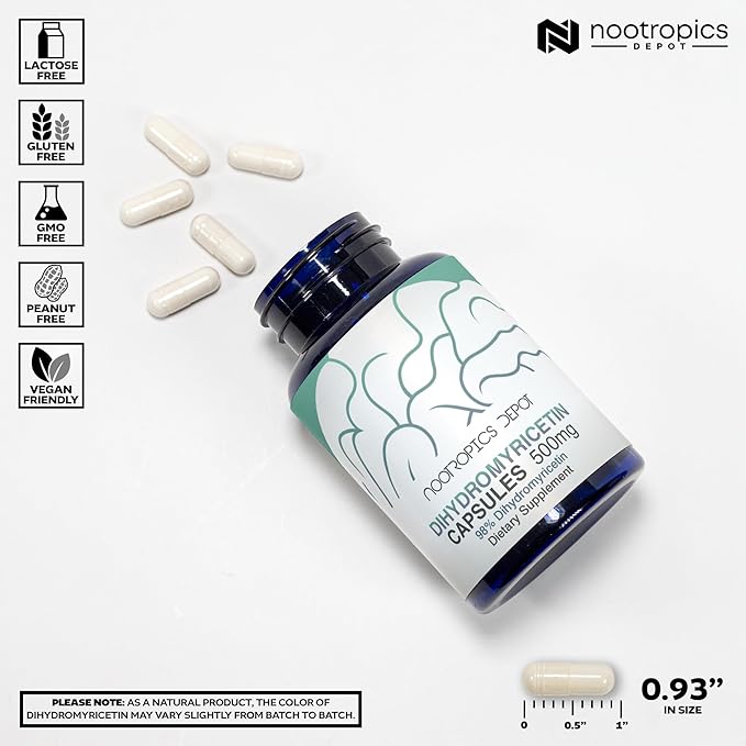Nootropics Depot Dihydromyricetin (DHM) Capsules | 500mg | 60 Count