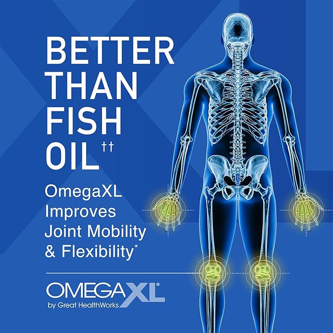 OmegaXL Powerful Joint and Muscle Support Supplement (60 Count) & TurmericXL (30 Count)