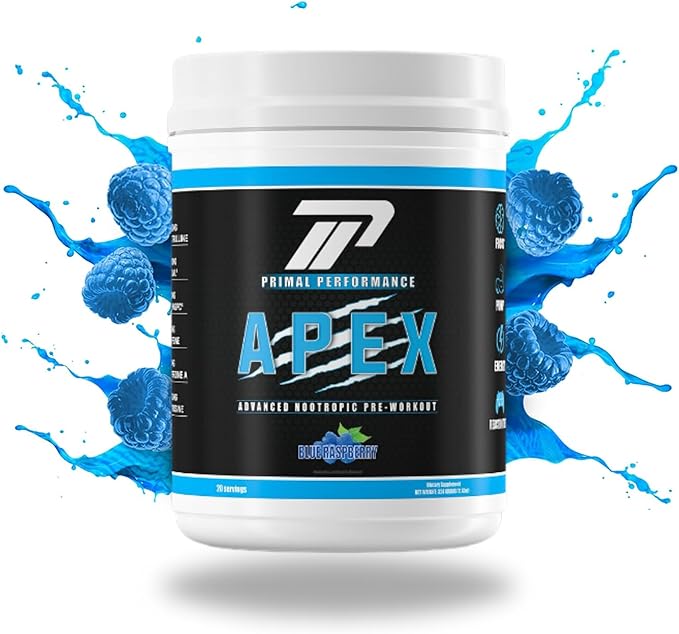 Primal Performance Apex Energy & Focus Nootropics Drink Mix | Wilderness Energy & Pre-Workout | 150 MG Caffeine L-Citrulline, Noolvl, AlphaGPC L-Tyrosine & More