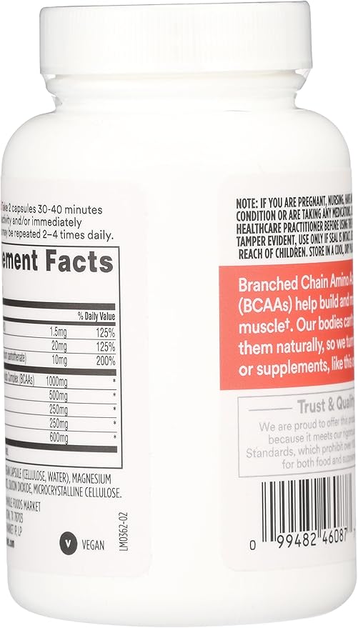 Whole Foods Market, BCAA Complex, 60 Count