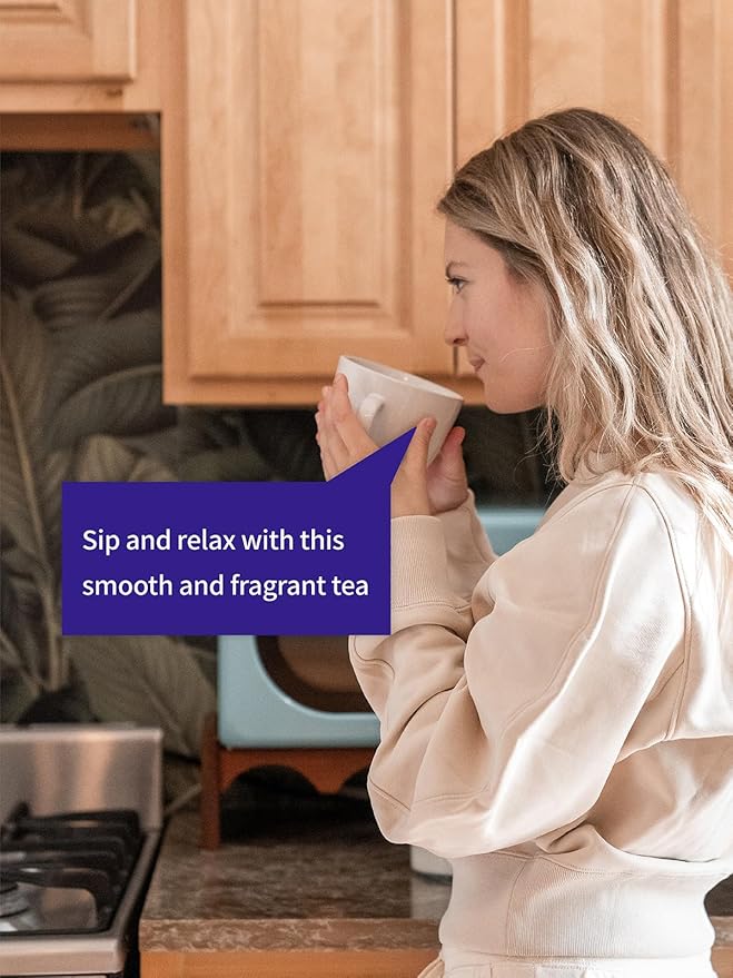 TeeLux Mugwort Tea Bags - Natural Dried Mugwort Herb Tea, Caffeine Free, 40 Tea Bags