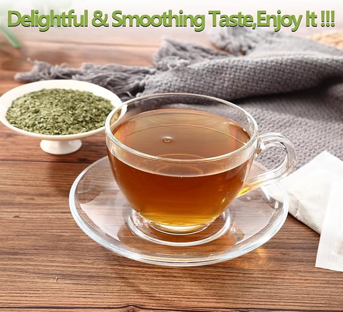Premium 60 Unsmoked Yerba Mate Tea Bags, Made with 100% Pure Yerba Mate Leaves, No Additives & Caffeine Free.