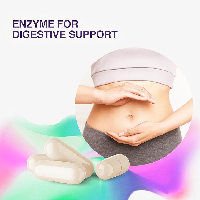 Zyme Prime - 90 Capsules - Digestive Enzymes Women & Men Enzyme, Digestion for Carb, Fat & Protein Breakdown, Helps Intolerances, Bloating & Gas, Digestive Health Supplement