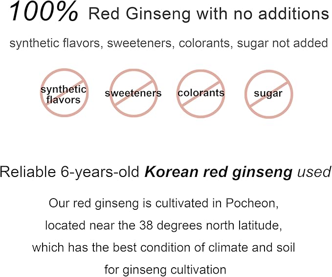 Pocheon 240g(8.5oz), 100% Pure Korean 6Years Root Panax Red Ginseng Extract Gold, TOP Ginsenoside, Saponin, Ginseng Herbal Supplement, Natural Immune Support